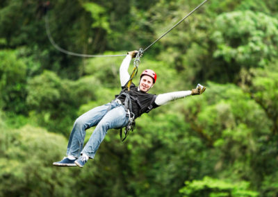 Zip-line canopy tour from Matapalo beachfront eco-lodge, Costa Rica