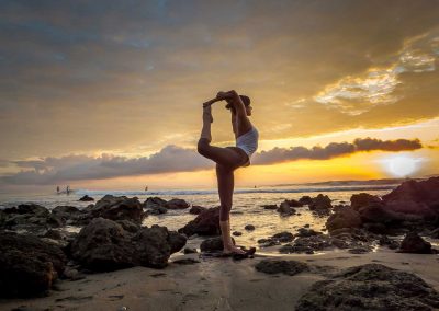 Yoga Retreats in Cabo Matapalo, Costa Rica, Costa Rica, Oceanfront yoga deck at Encanta La Vida, surrounded by rainforest and tropical wildlife.