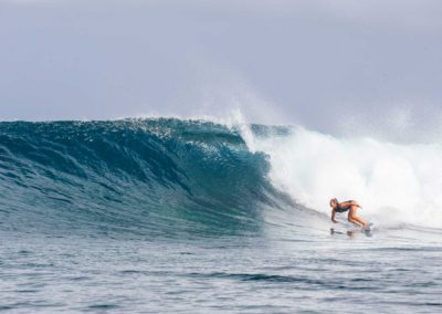 Surfing Matapalo Costa Rica, Surfer riding a wave at Matapalo Beach, Costa Rica