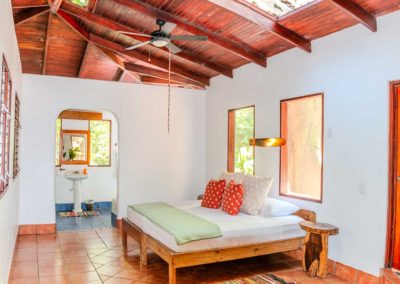 Interior of Luna Love Shack jungle bungalow in Matapalo, Osa Peninsula Costa Rica